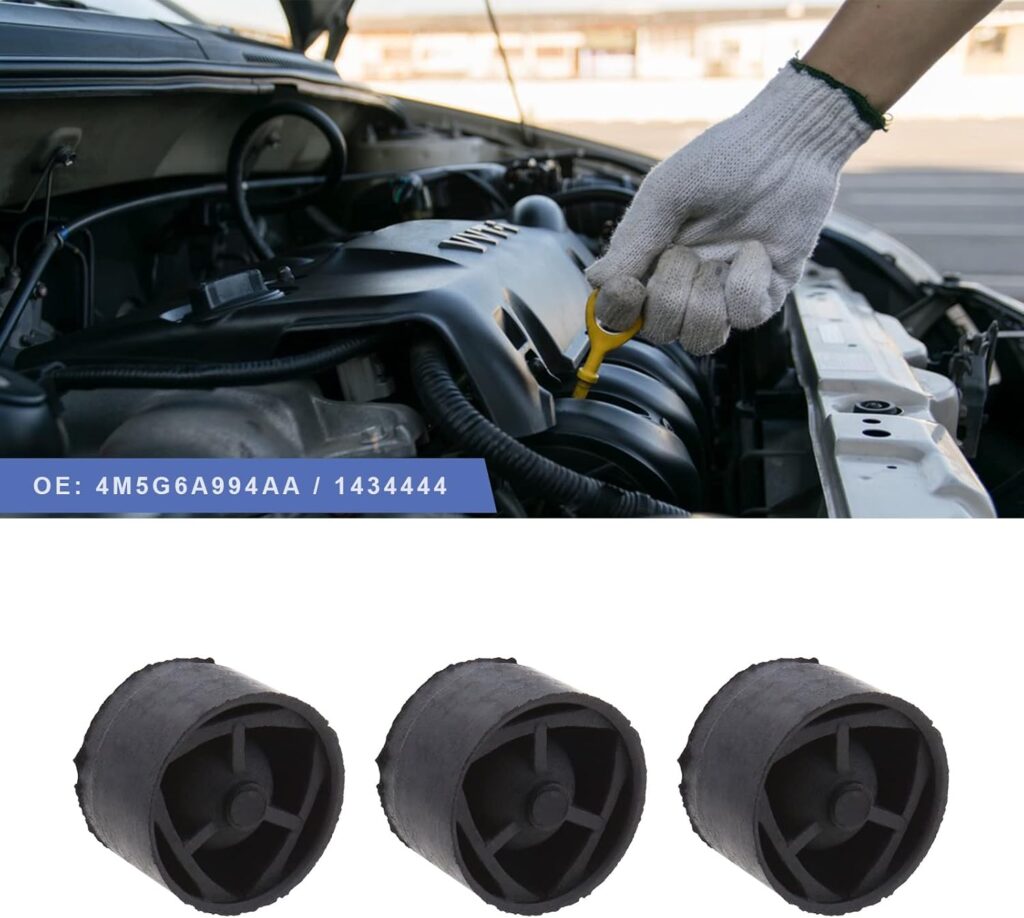 SING F LTD 4pcs Engine Cover Trim Rubber Mount Grommet Bush Car Protective Gasket 15mm Height 4M5G6A994AA 1434444 Compatible with Ford Mondeo Focus C-Max Galaxy Fiesta Ecosport