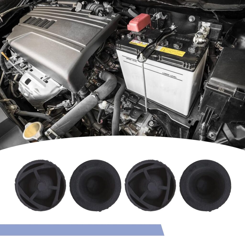 SING F LTD 4pcs Engine Cover Trim Rubber Mount Grommet Bush Car Protective Gasket 15mm Height 4M5G6A994AA 1434444 Compatible with Ford Mondeo Focus C-Max Galaxy Fiesta Ecosport