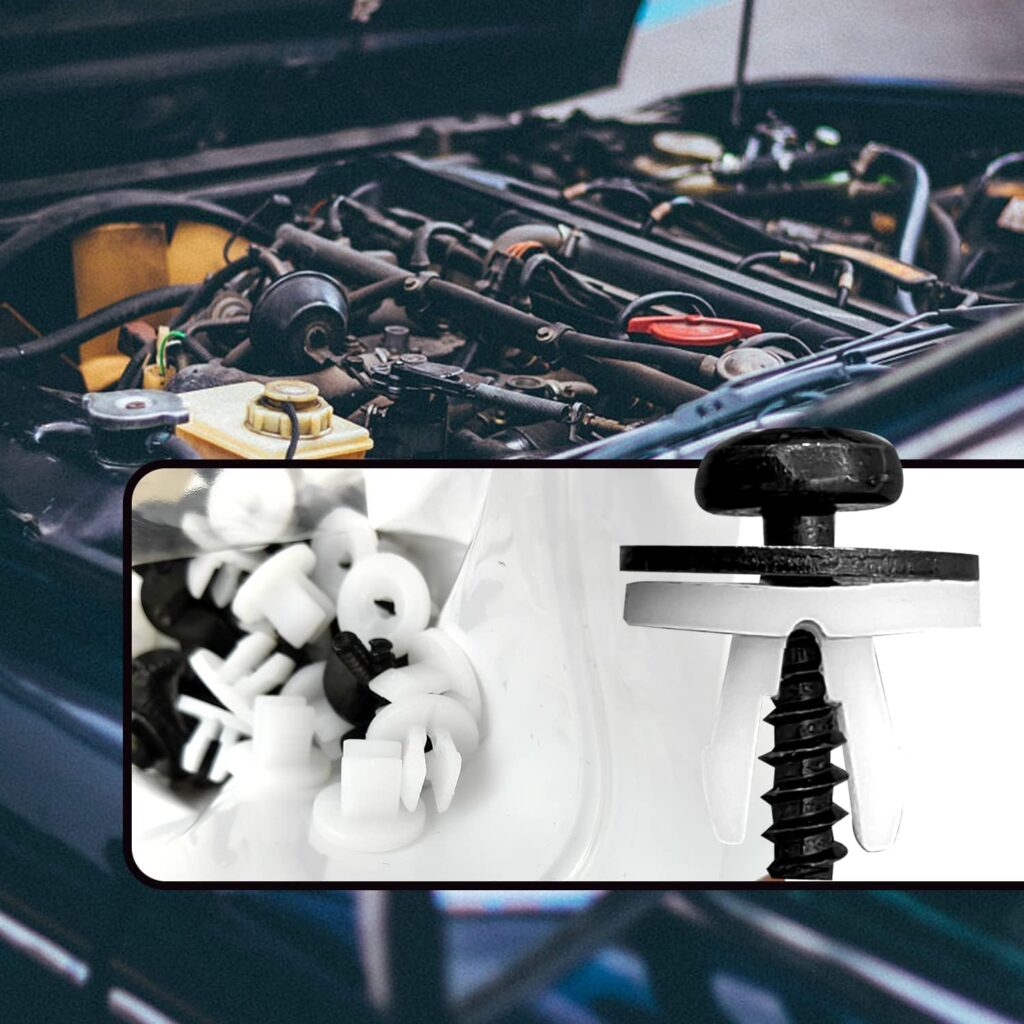 10Pcs Engine Splash Shield Guard Undertray Cover Screws Bolt Nut Clip Kit Compatible with Ford Escape F-150 Edge Focus Fusion C-Max S-Max Transit Lincoln MKC W708591S424