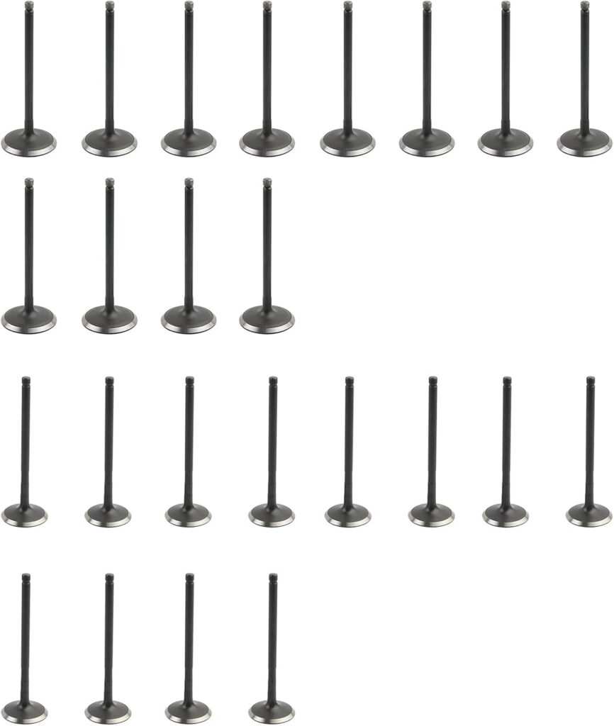 12 Pcs Exhaust  12 Pcs Intake Valve Kit Compatible with Ford F-150 3.7L 3.5L Hybrid 2007-2017 Replace 7T4Z-6507-B 7T4Z-6505-A