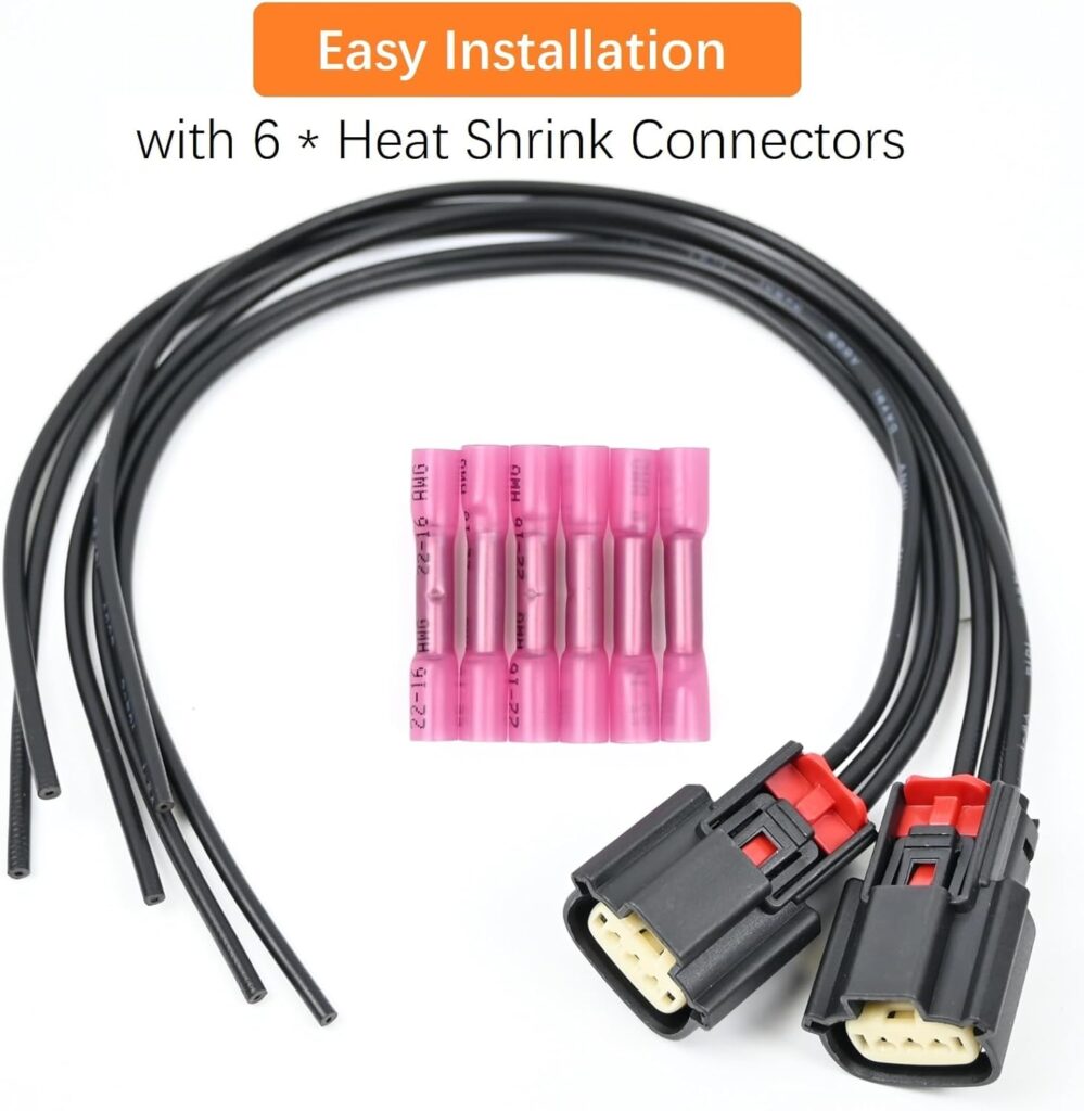 2Pcs Ignition Coil Connector Pigtail Harness CU2Z-14S411-AFA for Ford Expedition F150 Explorer Flex Lobo Taurus Transit-150 Transit-250, for Lincoln MKS MKT Navigator 3.5 V6 Engine - Style 2