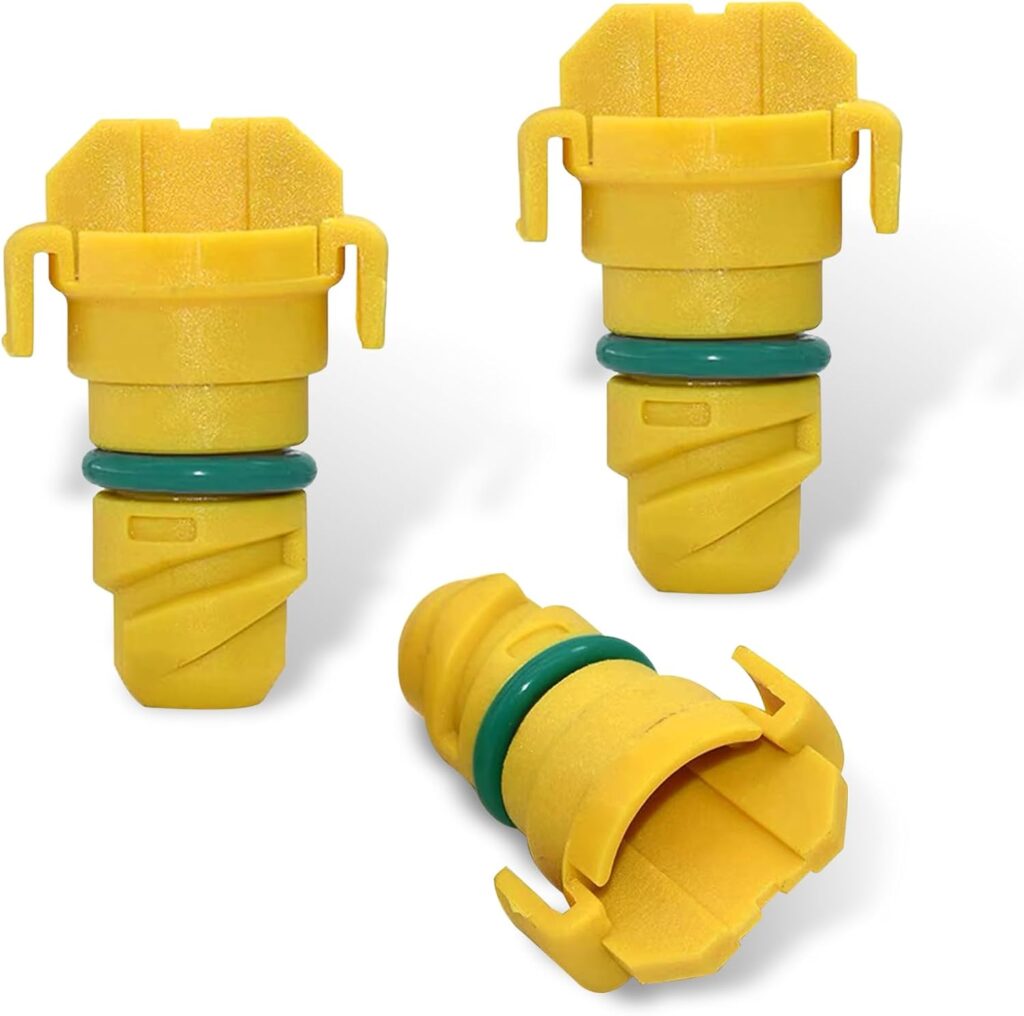 3 PCS Car Engine Oil Pan Drain Screw, Tight Fitting Leak-Proof Seal Oil Drain Plug with Rubber Ring, Standard Replacement Part KX6Z6730B, Compatible with Ford F150 Edge Navigator (Yellow)