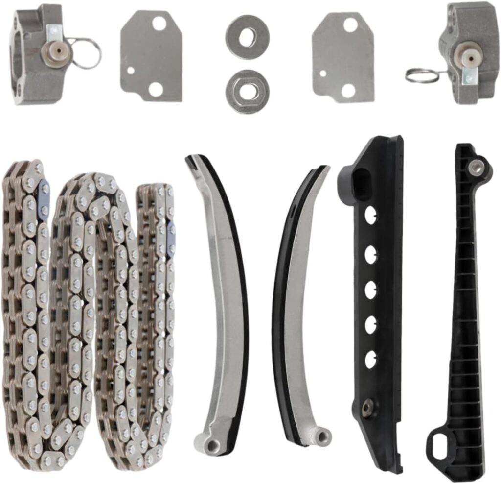 4.6L Timing Chain Kit Compatible with Ford 2000-2011 E-150 E-250 F-150 Fit for Expedition/Explorer, for Mercury 01-10 Engine Chain Parts W/Tensioner  Guide