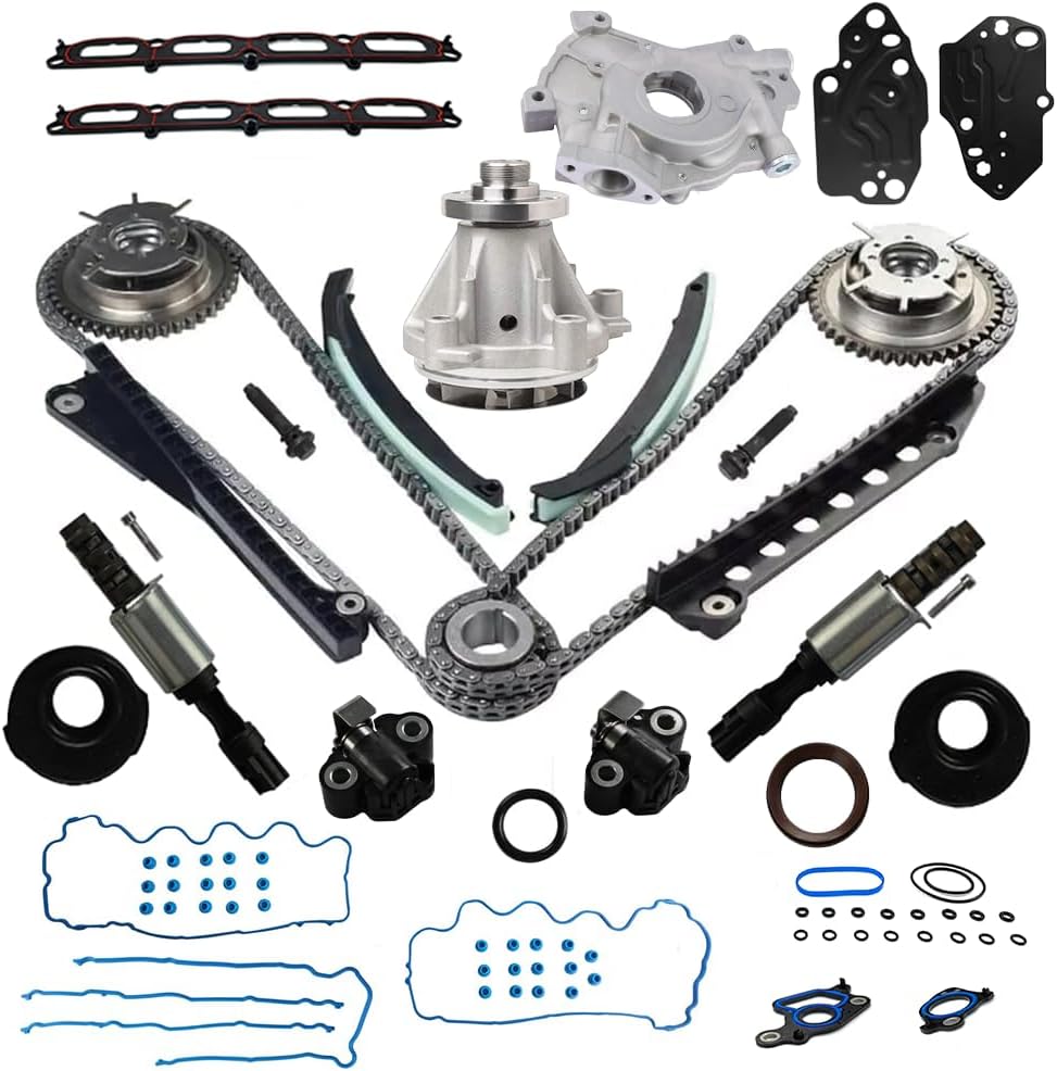 5.4 Engine Timing Chain Kit  Intake Manifold Gasket Set fits for 2004-2013 Ford Expedition F-150 F-250 F-350 Super Duty, Lincoln Mark LT, Navigator 5.4L (Ford 5.4L-2)