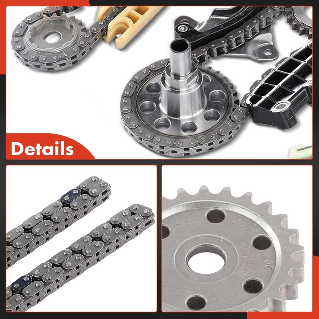 A-Premium 19PCS Engine Timing Chain Kit W/Tensioner  Sprocket [fit SOHC 6Cyl 4.0L] Compatible with Ford Mustang 05-10, Explorer, Explorer Sport Trac, Ranger  Mazda B4000  Mercury Mountaineer 98-10