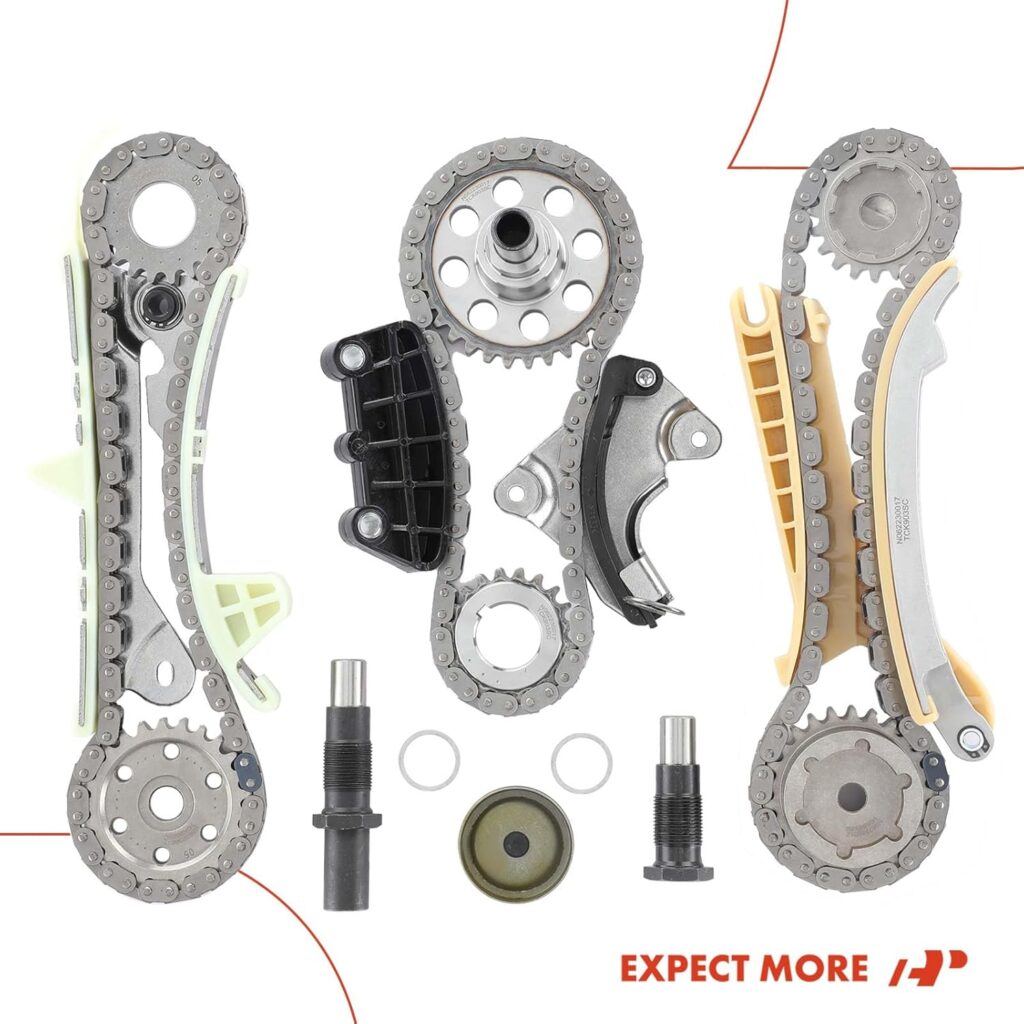 A-Premium 19PCS Engine Timing Chain Kit W/Tensioner  Sprocket [fit SOHC 6Cyl 4.0L] Compatible with Ford Mustang 05-10, Explorer, Explorer Sport Trac, Ranger  Mazda B4000  Mercury Mountaineer 98-10