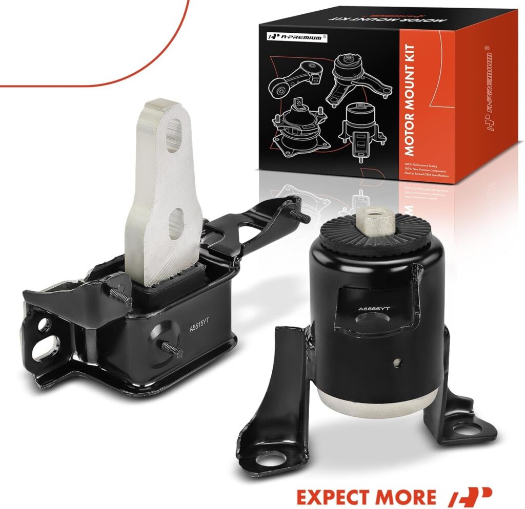 A-Premium 2PCS Engine Motor Mount and Transmission Mount Kit Compatible with Ford Fiesta 2011-2016, 1.6L, Naturally Aspirated Only, Replace# AE8Z6068B, BE8Z6068A