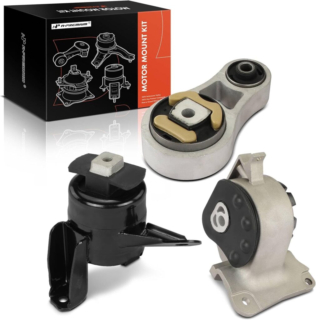 A-Premium 3PCS Engine Motor Mount and Transmission Mount and Torque Strut Mount Kit Compatible with Ford 2010-2012 Fusion  Mercury 2010-2011 Milan, 3.0L