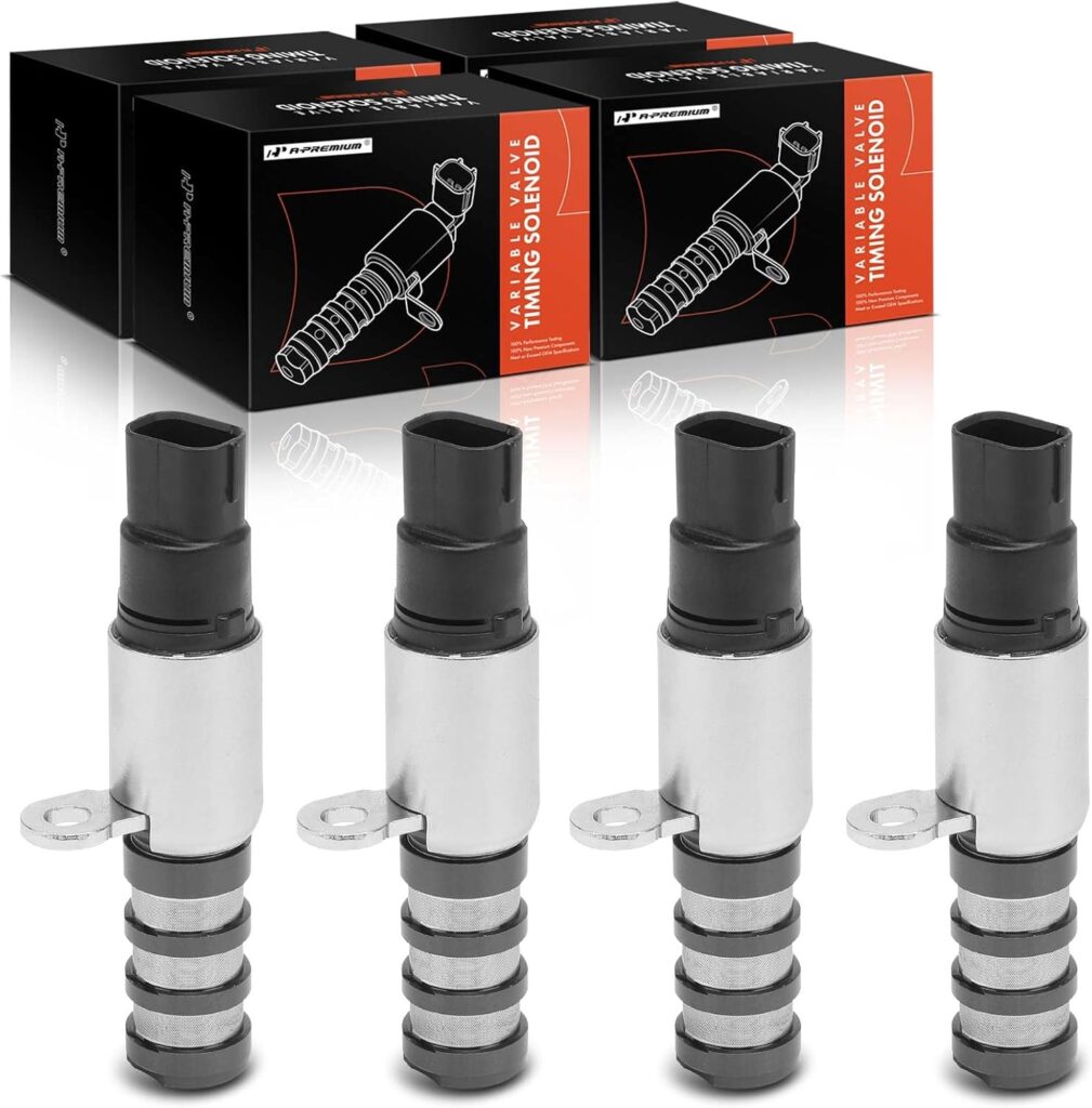 A-Premium 4-PC Engine Variable Valve Timing (VVT) Solenoid Compatible with Ford F-150 F150 2017-2020, Expedition 2018-2023, Mustang 2017-2022, Transit Connect 2019-2023  Lincoln Navigator 2018-2023