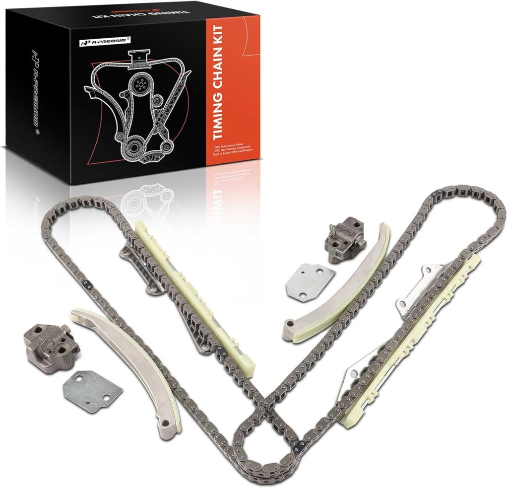 A-Premium 8-PC Engine Timing Chain Kit Compatible with Ford F-150, F-250, Mustang, E-150 Econoline, E-150 Econoline Club Wagon, Crown Victoria, Expedition  Lincoln Town Car  Mercury Cougar