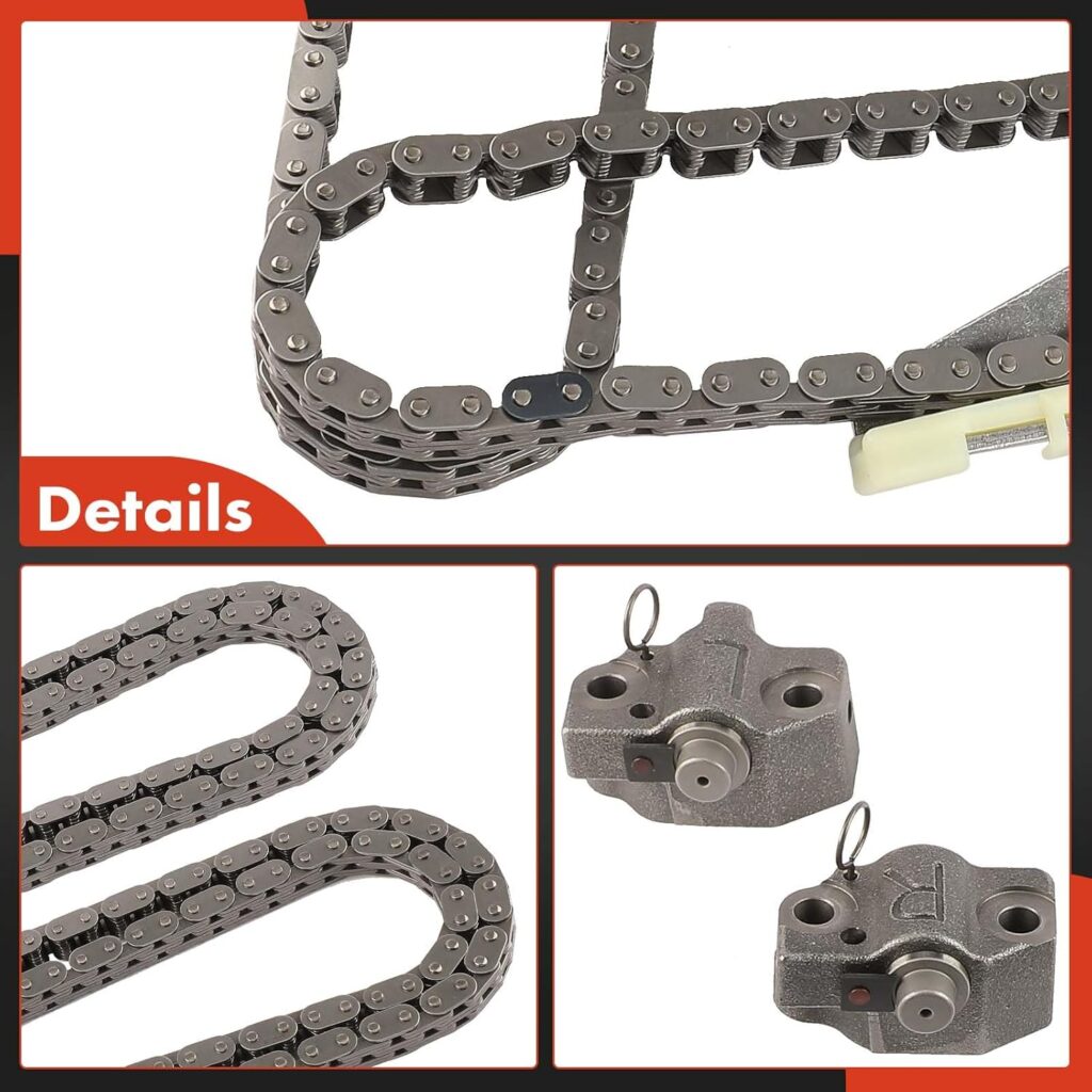 A-Premium 8-PC Engine Timing Chain Kit Compatible with Ford F-150, F-250, Mustang, E-150 Econoline, E-150 Econoline Club Wagon, Crown Victoria, Expedition  Lincoln Town Car  Mercury Cougar
