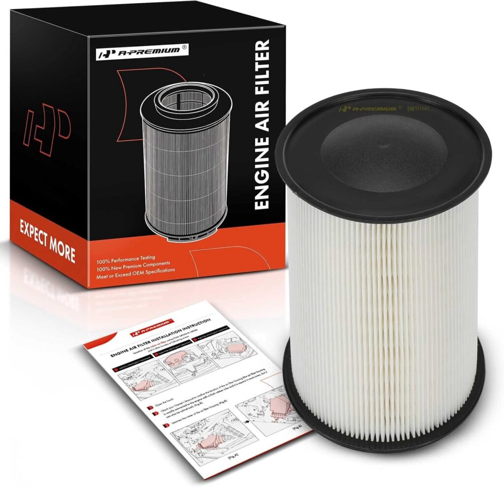 A-Premium Engine Air Filter Compatible with Ford Escape, Focus, Transit Connect  Lincoln MKC, 2012-2019, Radial Seal, Replace# 7M519601AC