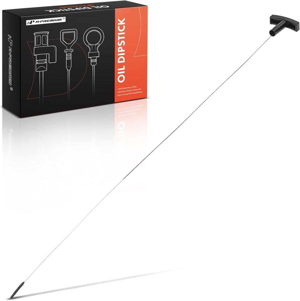 A-Premium Engine Oil Dipstick Compatible with Ford E-350 Club Wagon 2004-2005, E-350 Super Duty 2004-2010, E-450 Super Duty 2005-2007, 6.0L, Engine Oil Level Dip Stick Dipstick