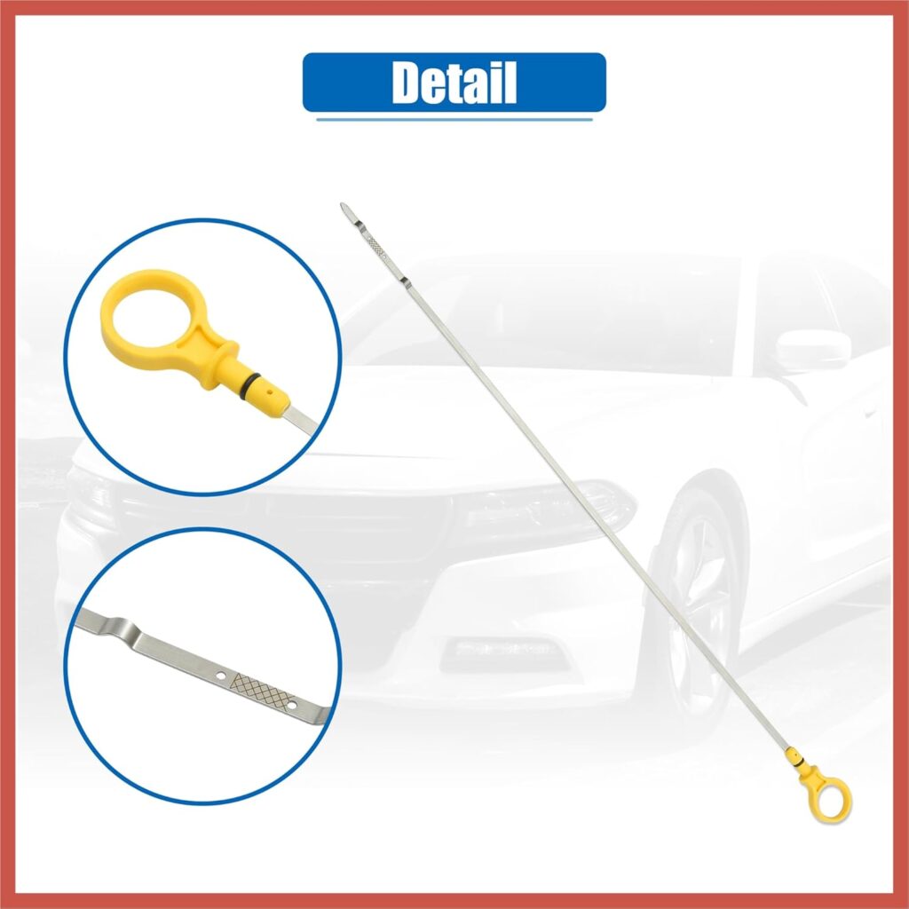 ACROPIX 1 Pcs Engine Oil Dipstick Engine Oil Fluid Level Dipstick for Ford Explorer Base Limited Platinum Sport XLT 3.5L V6 No.DG1Z-6750-AB Car Parts