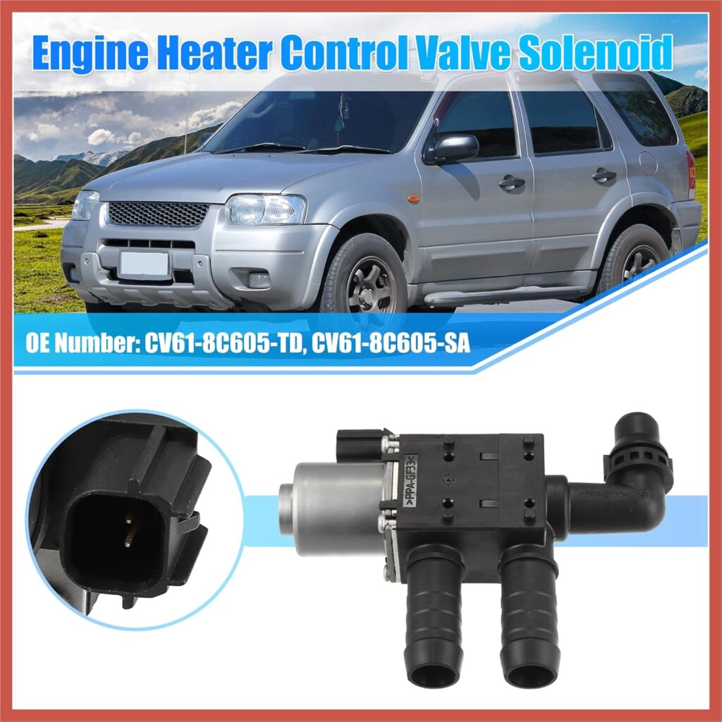 ACROPIX CV61-8C605-TD Engine Heater Control Valve Solenoid for Ford Escape 2013-2019 for Ford Transit Connect 2014-2018 Car Parts