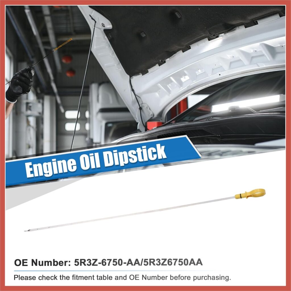 ACROPIX Engine Oil Level Indicator Dipstick for Ford for Ranger 2001-2011 for Ford Explorer 2001-2010 for Ford for Mustang 05-10 No.5R3Z-6750-AA/5R3Z6750AA Car Parts