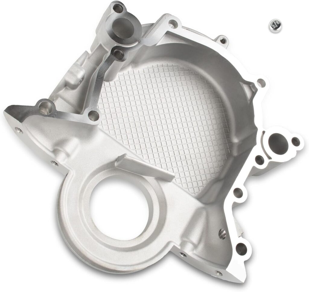D4OE6059A Aluminum Timing Chain Cover Engine Front Compatible with 1979-1995 Ford Bronco F150 F250 F350 302/351W Lincoln Replace D7AE6059A D9TE6059A E3AE6059BB E7AZ6059A