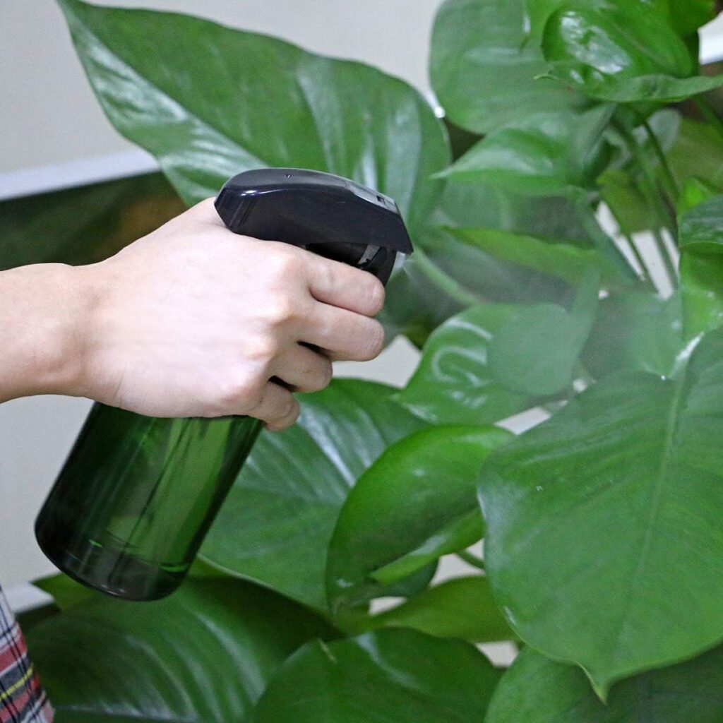 Driew Green Plant Mister Spray Bottle 500ml/17oz, Plastic Sprayer for Plants, Cleaning Solutions, Hair, Gardening