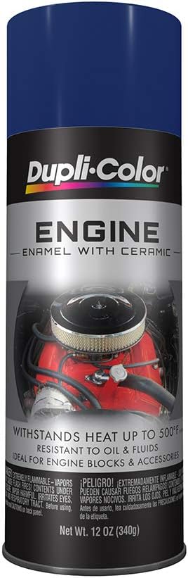 Dupli-Color Engine Enamel With Ceramic Ford Dark Blue 12 Oz. Aerosol, Lot of 6