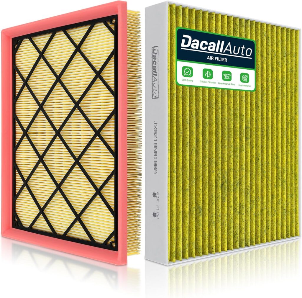 Engine  Cabin Air Filter Set for Ford Escape 1.5L/2.0L (2020-2022), for Bronco Sport 1.5L/2.0L (2020-2024), for Maverick (2022-2024); (Not fit Hybrid); Replace JX6Z19N619BA, JX61-9601-AA, FP89