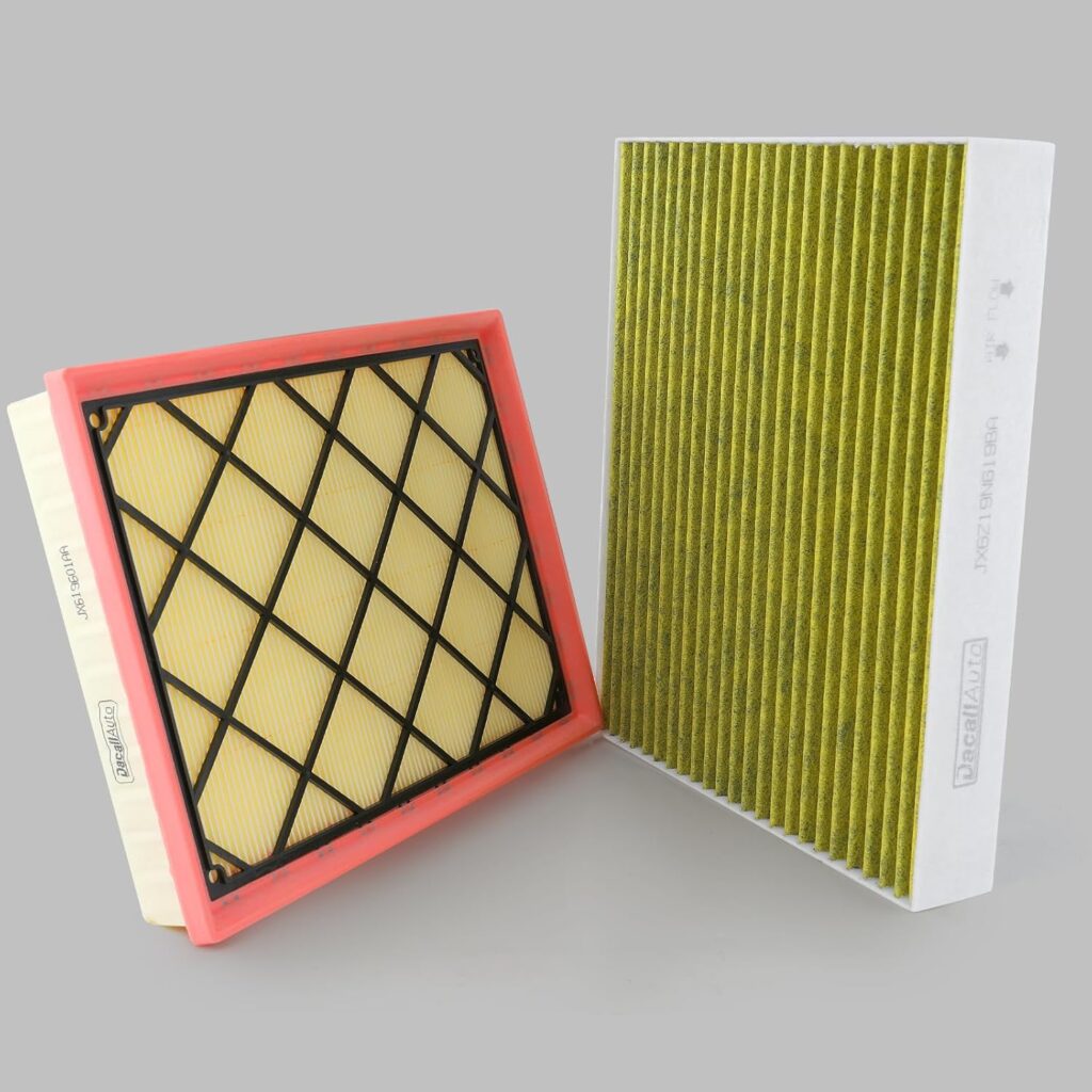 Engine  Cabin Air Filter Set for Ford Escape 1.5L/2.0L (2020-2022), for Bronco Sport 1.5L/2.0L (2020-2024), for Maverick (2022-2024); (Not fit Hybrid); Replace JX6Z19N619BA, JX61-9601-AA, FP89