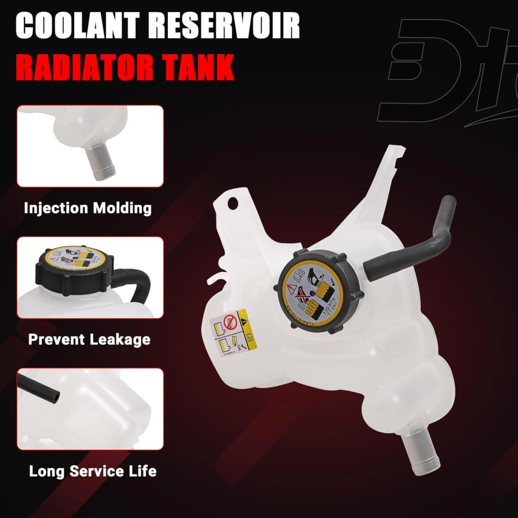 Engine Coolant Expansion Reservoir Tank With Cap, Radiator Overflow Tank Compatible With Ford Mercury Vehicle Escape 2001-2004 2007-2012, Mariner 2007-2011 Replaces# 603-215, YL8Z8100AA, YL8Z8A080AE