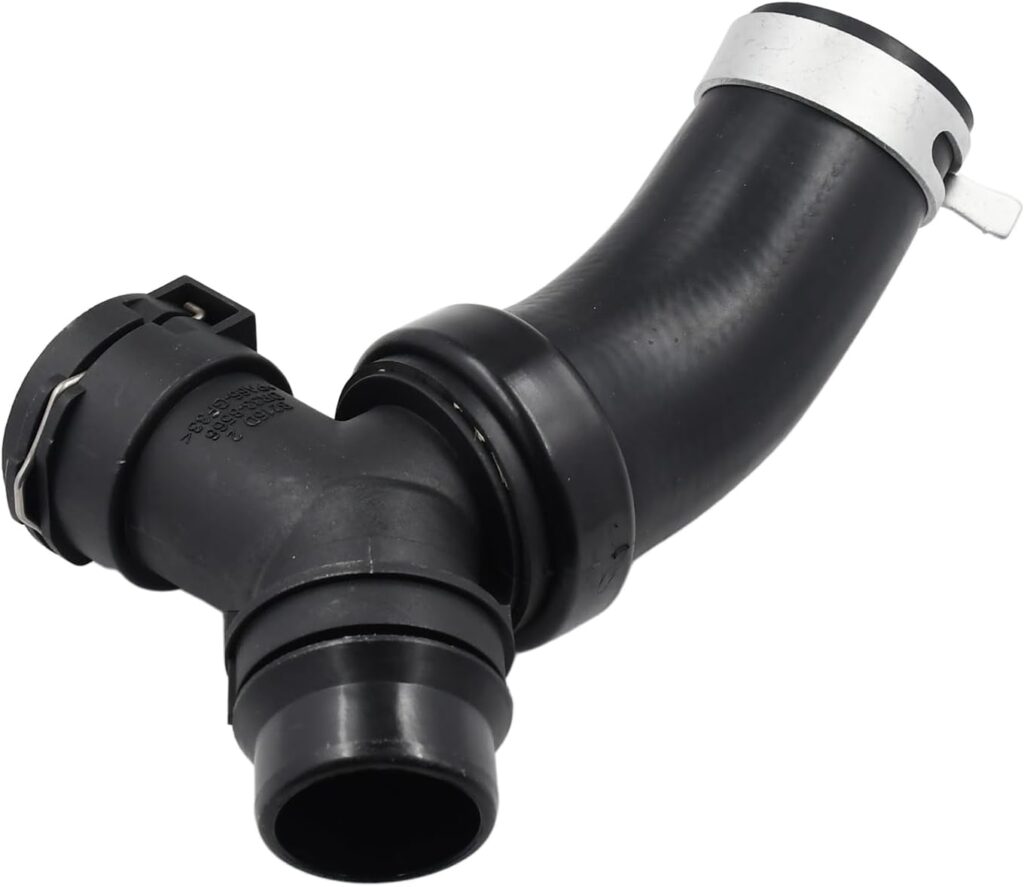 Engine Coolant Hose T-Connector DR3Z-8566-A Compatible with Ford F-150 Lobo Mustang 5.0L Engine Heater Hose Connector BR3Z-8566-B 626-541 with Clamp Compatible with Lincoln Mark LT.