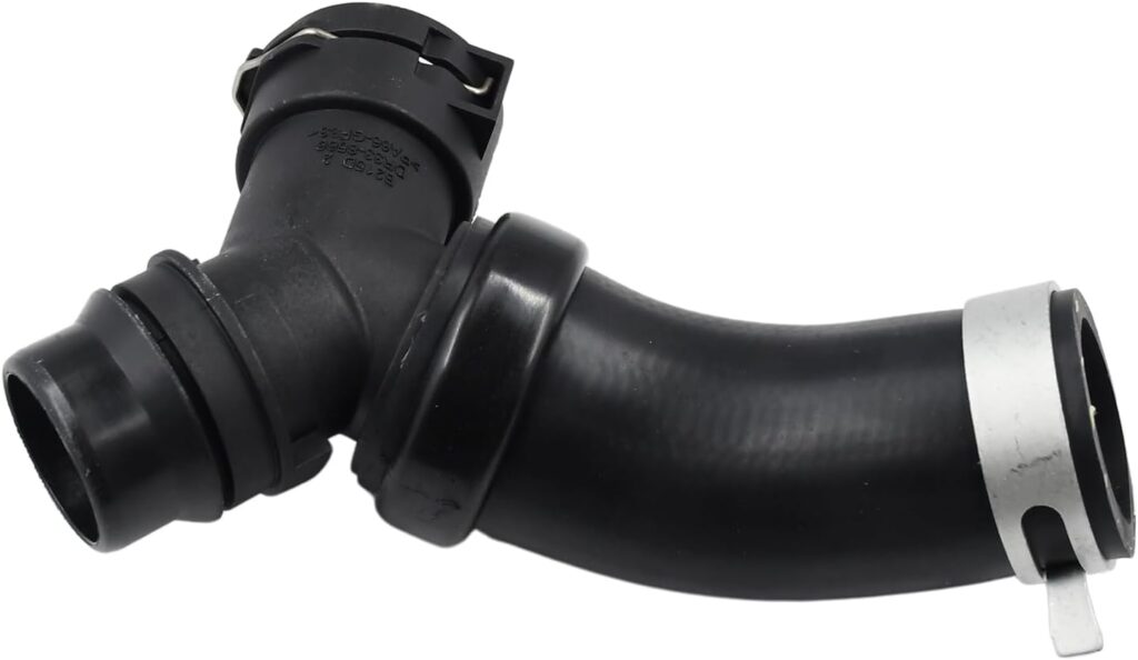 Engine Coolant Hose T-Connector DR3Z-8566-A Compatible with Ford F-150 Lobo Mustang 5.0L Engine Heater Hose Connector BR3Z-8566-B 626-541 with Clamp Compatible with Lincoln Mark LT.