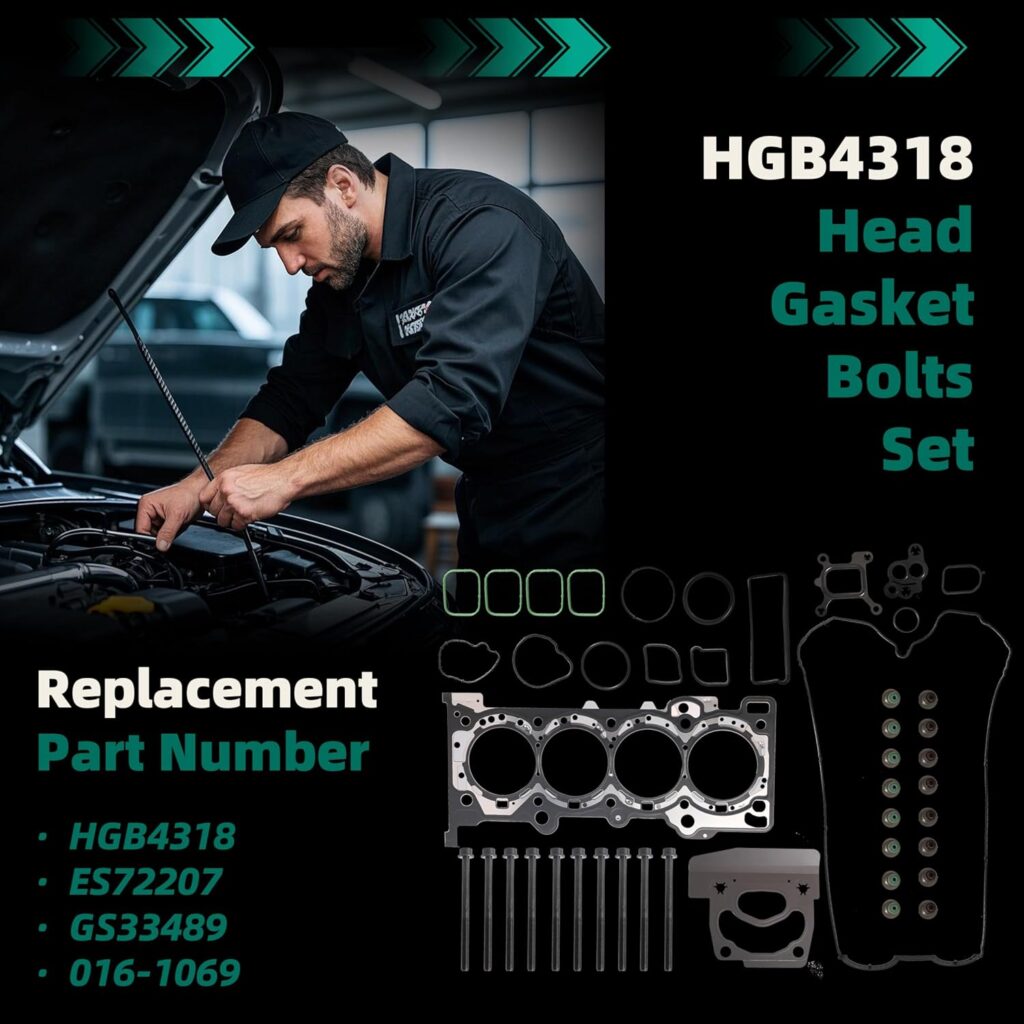 Engine Cylinder Head Gasket Set FGS4318,for Lincoln MKC 2.3L 2015 2016 2017 2018 2019,for Ford Mustang 2.3L 2015 2016 2017 2018 2019 2020,HGS4318