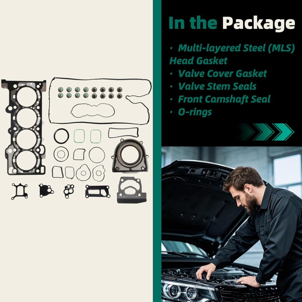 Engine Cylinder Head Gasket Set FGS4318,for Lincoln MKC 2.3L 2015 2016 2017 2018 2019,for Ford Mustang 2.3L 2015 2016 2017 2018 2019 2020,HGS4318