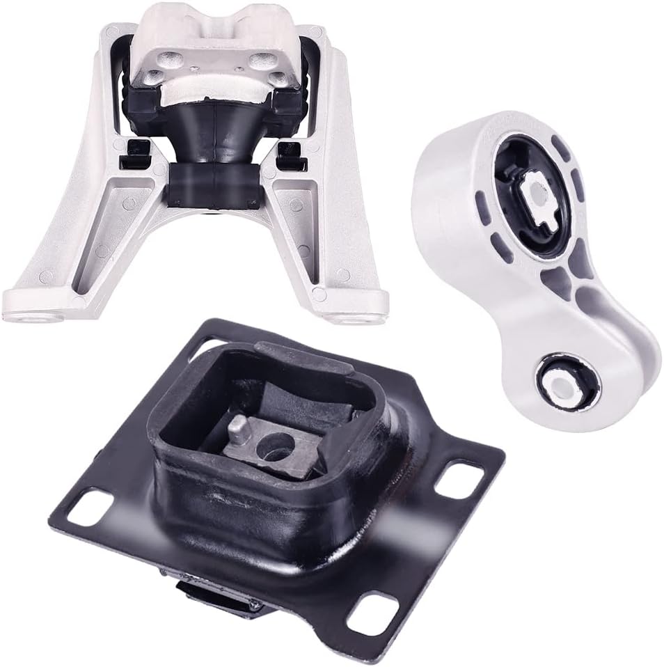 Engine Mount Motor 3 PCS Compatible with Fits 2008 2009 2010 2011 Ford Focus 2.0L A5322 A2986 A5495