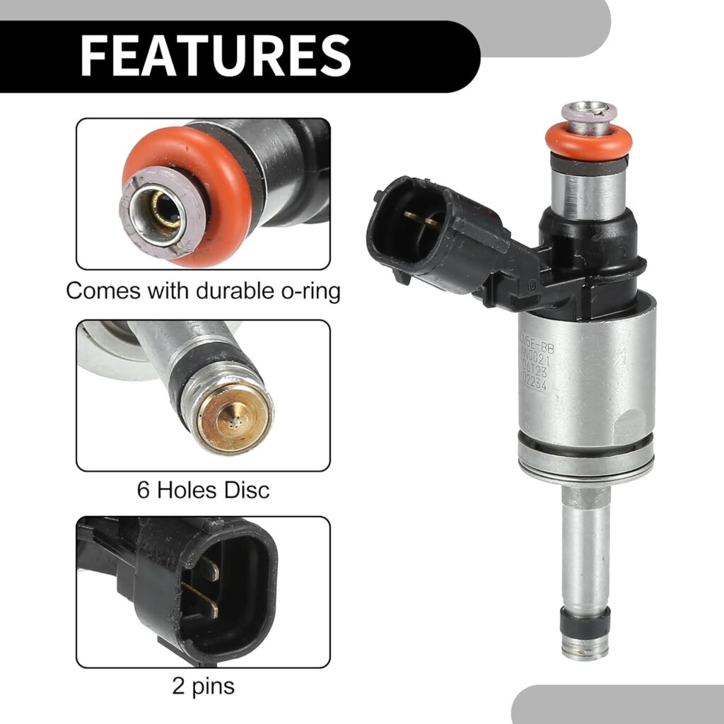 Fuel Injector No.CP9Z-9F593-B/CM5E-9F593-BB - Car Engine Fuel Injection Nozzle - for Ford Focus 2012-2018 2.0L Plastic Black - 1 Pcs