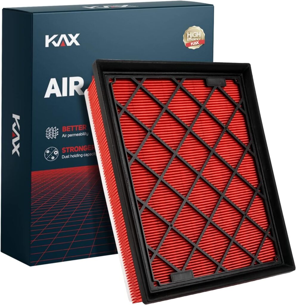 KAX Premium Engine Air Filter, GAF031 (CA10242) Replacement for Explorer, Edge, Flex, Fusion, Taurus, MKS, MKT, MKX, MKZ, Mzd6, CX9, Sable, Protect and Improve Engine Performance