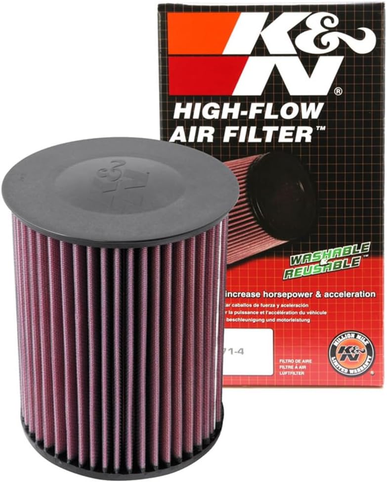 KN High-Flow Original Lifetime Engine Air Filter: Reusable, Clean Every 75,000 Miles, Washable, Premium: Compatible with 2007-2019 Ford/Lincoln/Volvo (Escape, Focus, MKC, V40, V70, C30, S40) E-2993