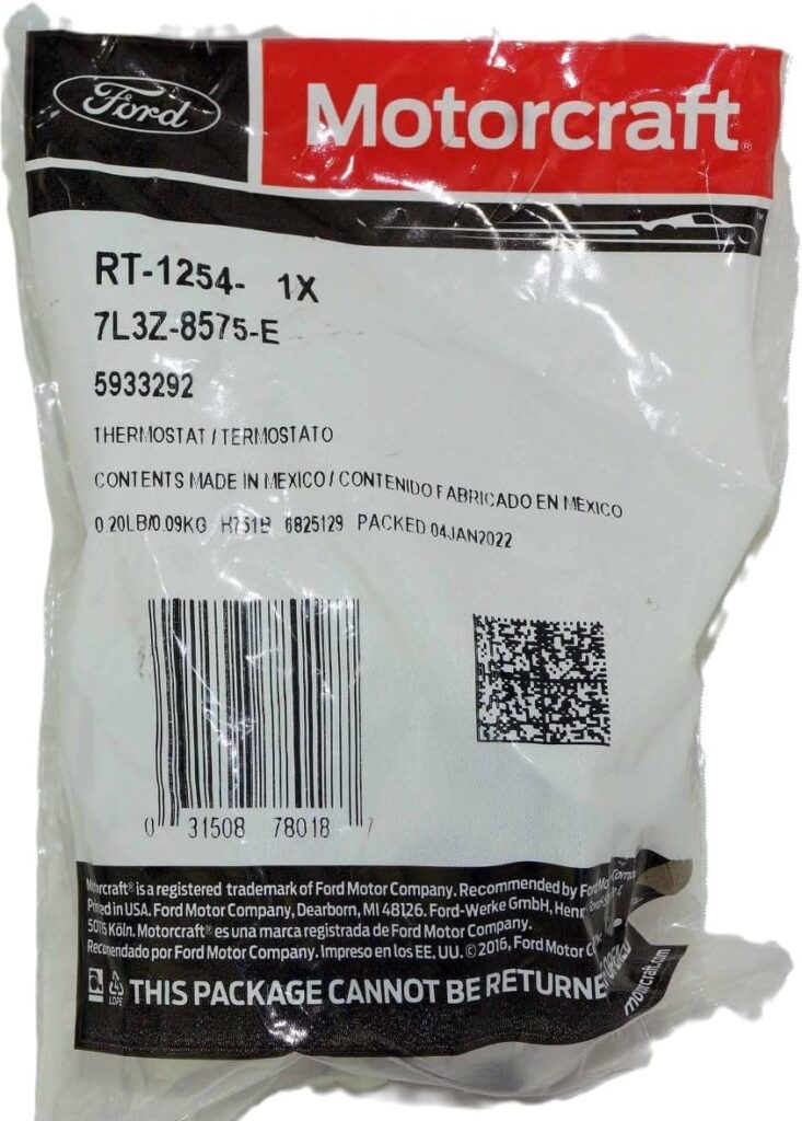 Motorcraft Thermostat Assembly - RT1254