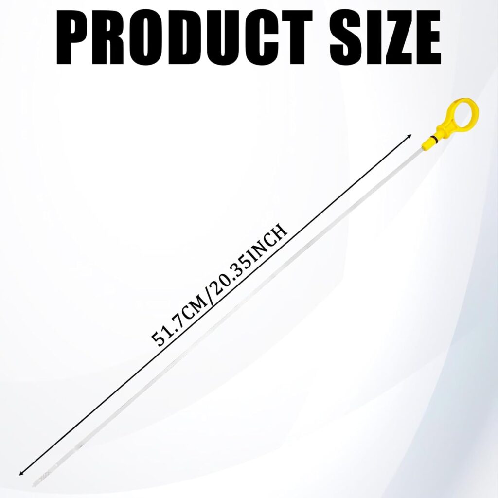 Oil Dip Stick for Checking Oil Fluid, Car Engine Oil Level Dipstick Indicator Stainless Steel Gauge Replacement for Ford Explorer Focus Fusion OEM# CJ5Z-6750-A Universal for SUV, Truck, RV