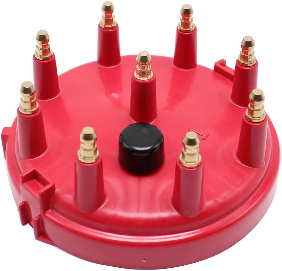 Red Ignition Distributor Cap and Rotor Kit for 85-95 Ford TFI Engines 5.0/5.8L
