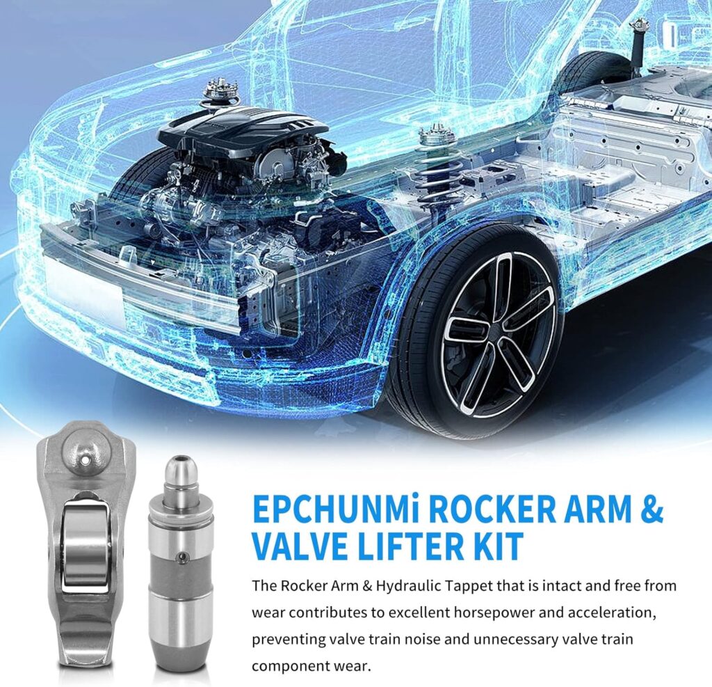 Rocker Arm  Valve Lifter Kit Replaces 3L3Z-6564-BA MR-1851  5L1Z-6500A JB7504 Fits Fo-rd/Lin-coln/Mer-cury F150 F250 F350 F450 F550 4.6L/ 5.4L V8/ 6.8L V10 Engines