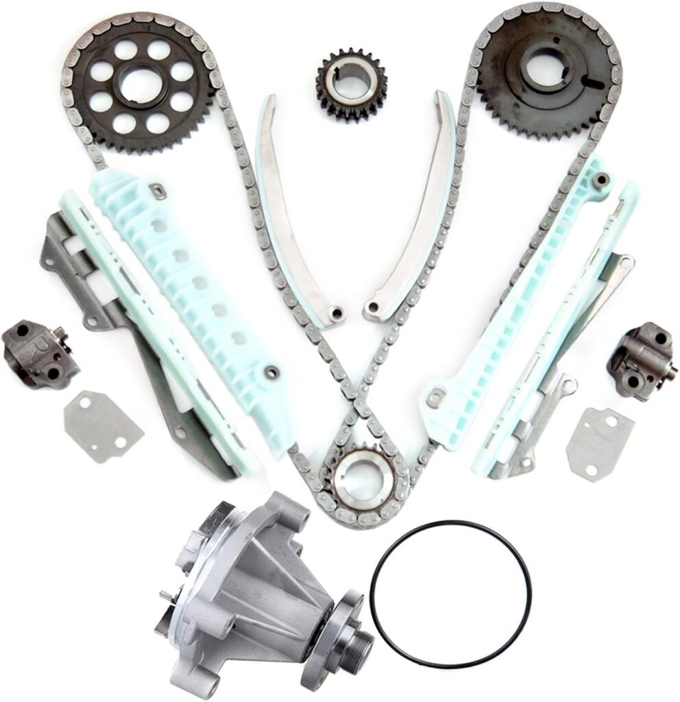 SCITOO Engine Timing Chain With Water Pump Kit Replaces for Ford Crown Victoria E-150 Econoline Club Wagon Expedition Explorer for F-150 for F-250 for Lincoln Town Car for Mercury Cougar 1997-2002