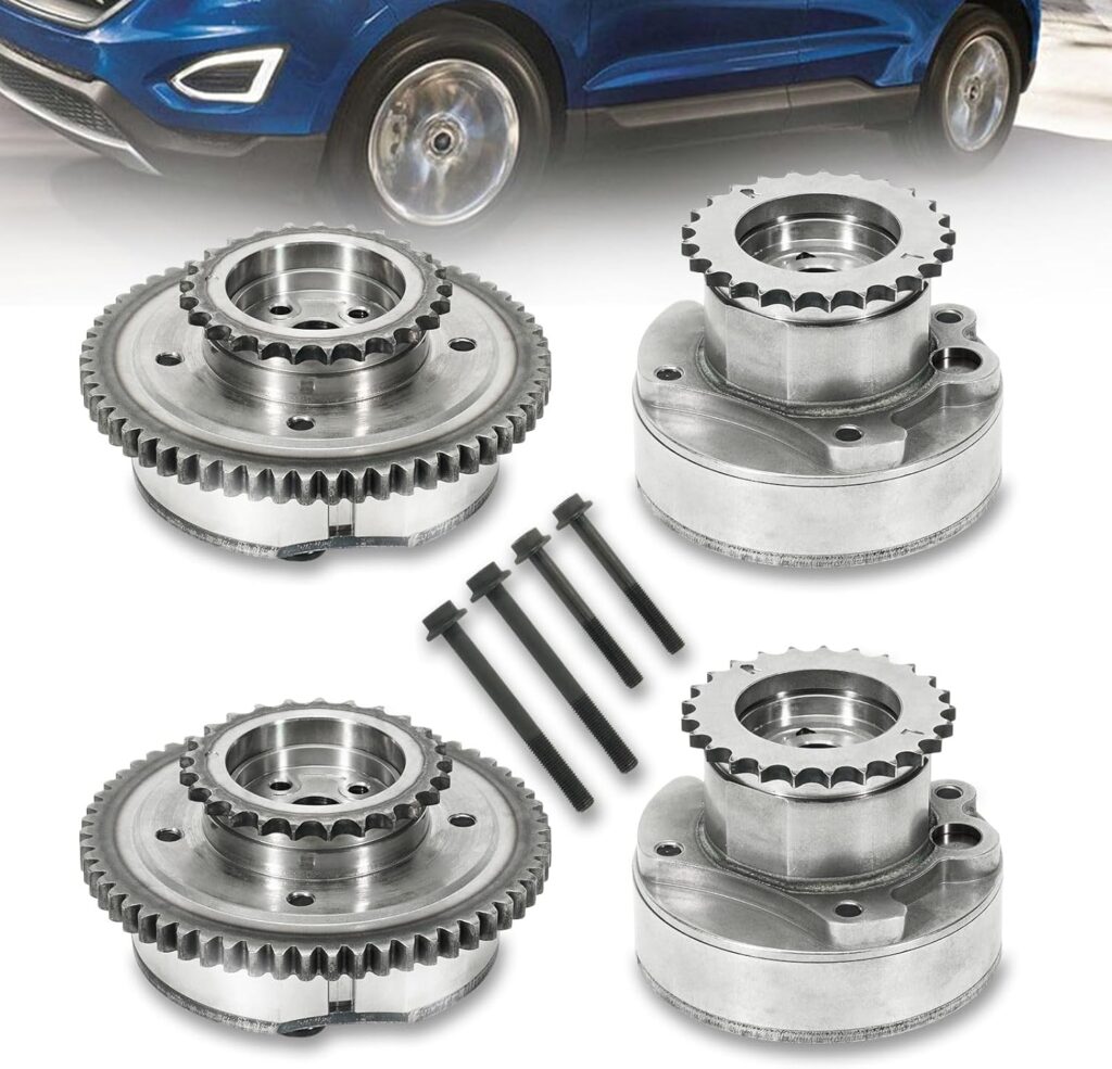 VVT Cam Phaser, Intake  Exhaust Timing Camshaft Adjuster Sprocket Gear 4PCS Fit for Ford Edge / F150, Lincoln MKX/Mark 3.5L 3.7L EcoBoost Engine Timing Camshaft Gear #Replace AT4Z6C525B